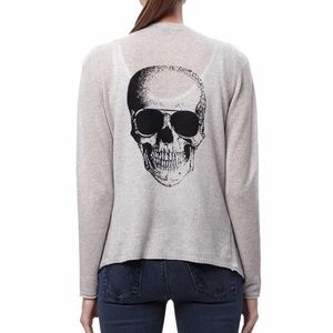 Skull cashmere cardigan
